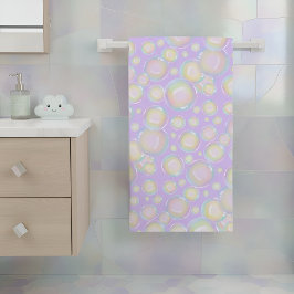 Bubbles - Snoep Paars Badhanddoek