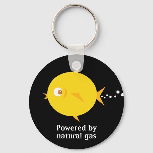 Bubbles the BlowFish_Powered by natural gas Sleutelhanger (Voorkant)