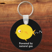 Bubbles the BlowFish_Powered by natural gas Sleutelhanger (Voorkant)