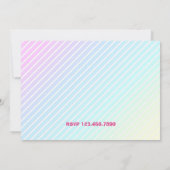 Bubbles Theme Girls Foto Bubble Birthday Party Kaart (Achterkant)