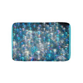 Bubbles Tiny Blue Bubbles Bath Mat Custom Colours (Voorkant)