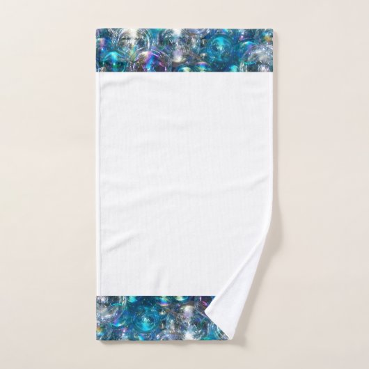 Bubbles Tiny Bubbles Badhanddoek Set Aqua Blue Bad Handdoek (Handdoek)