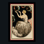 "Bubbles" van Louis Icart 13 x 19 Art Deco-Poster Poster<br><div class="desc">Mooie kunst DecoPiece van Louis Icart getiteld " Bubbles " 13 x 19</div>