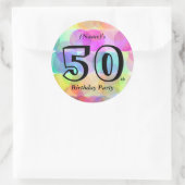 Bubbles - Verjaardagsfeest Ronde Sticker (Tas)