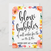 Bubbles voor bruiloft sturen voor afstembare afdru (Voorkant)