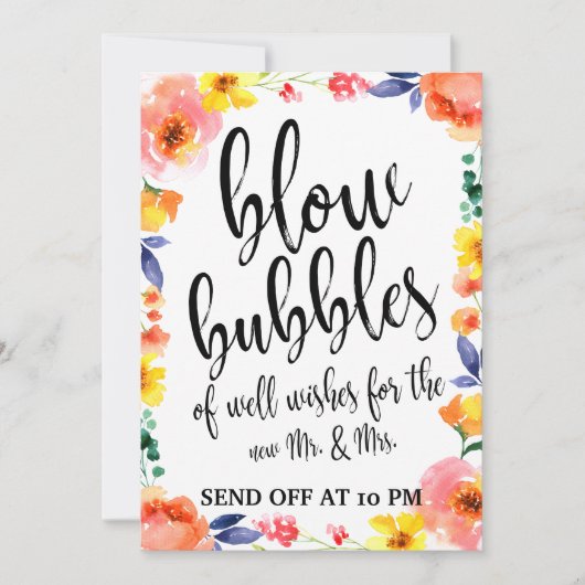 Bubbles voor bruiloft sturen voor afstembare afdru (Voorkant)