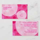 bubbles voor de Cherry Fizz-visitekaartjes Visitekaartje (Voorkant / Achterkant)