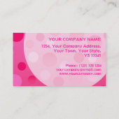 bubbles voor de Cherry Fizz-visitekaartjes Visitekaartje (Achterkant)