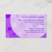 bubbles voor sjablonen voor grafische creditcards visitekaartje (Achterkant)