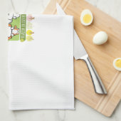 Bubble's vriend Daisy en karamel Theedoek (Quarter Fold)