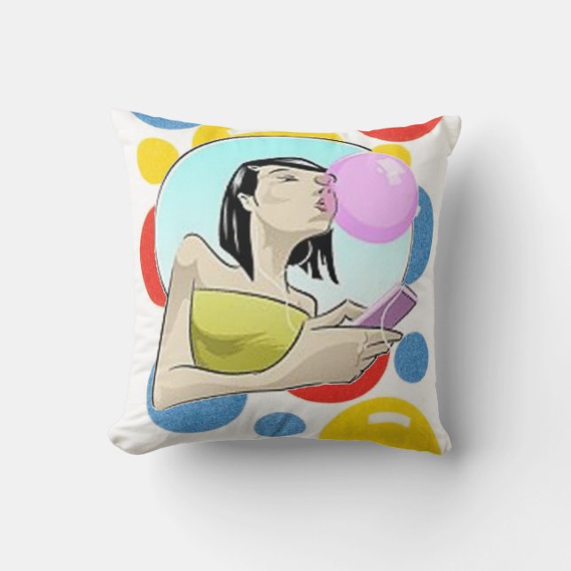 Bubblicious 2 sided Pillow Kussen (Voorkant)