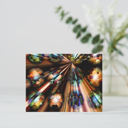 Bubblin' Planets Rock..... Briefkaart (Staand voorkant)