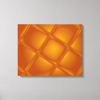 Bubbling Amber verpakt Canvas
