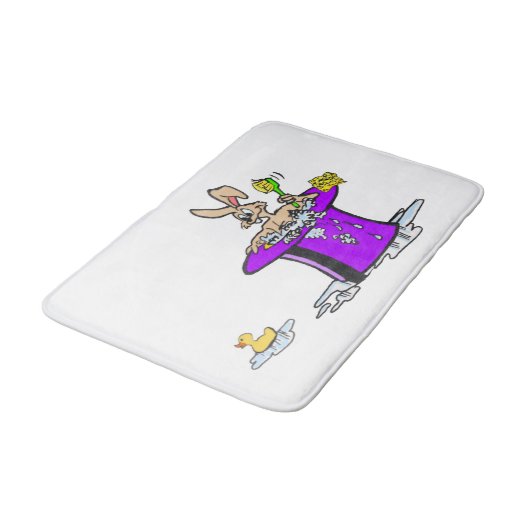 Bubbling Bunny Bath Mat (Gekanteld)