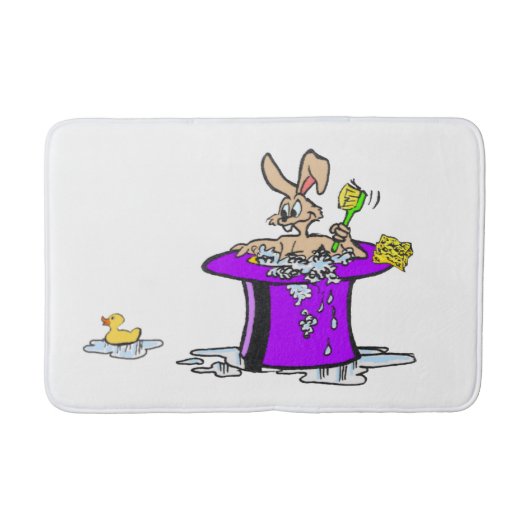 Bubbling Bunny  Bath Mat (Voorkant)