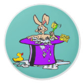Bubbling Bunny  keramische romp Knop (Voorkant)