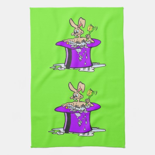Bubbling Bunny Kitchen Towel  Theedoek (Verticaal)