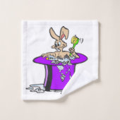 Bubbling Bunny met Ducks Cartoon Bath Towel Set Bad Handdoek (Wasdoekje)