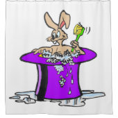 Bubbling Bunny Shower Curtain  Douchegordijn (Voorkant)