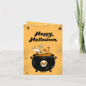 Bubbling Cauldron Halloween Card – Spooky Eyeballs Kaart (Achterkant)