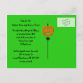 Bubbling Cauldron Halloween Party Invitation Uitnodiging Briefkaart (Achterkant)
