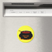 Bubbling Heksenketel Fun Halloween Magneet (Insitu (Vaatwasser))