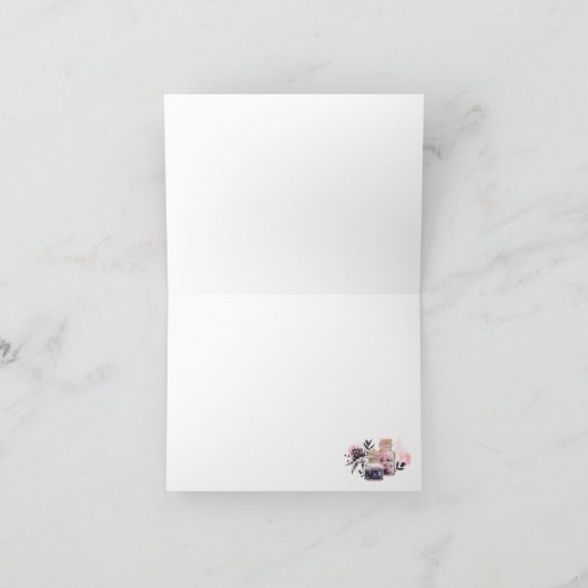 "Bubbling Over" Halloween Bloemenketel Bedankkaart (Binnen)