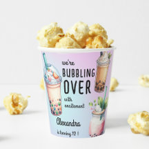 Bubbling over met opwinding bobba thee verjaardag