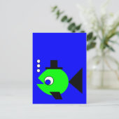 Bubbling Pet Fish Briefkaart (Staand voorkant)