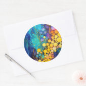 Bubbling Spectrum Ronde Sticker (Envelop)