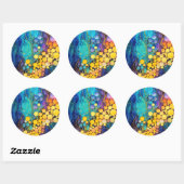Bubbling Spectrum Ronde Sticker (Vel)