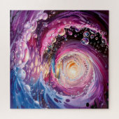 Bubbling Vortex in roze, blauw en Paarse Legpuzzel (Horizontaal)