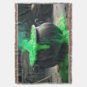 Bubbling Witch's Cauldron Halloween Deken (Voorkant Verticaal)