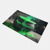 Bubbling Witch's Cauldron Halloween Deurmat (Schuin)