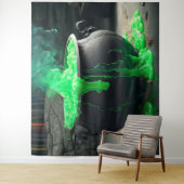 Bubbling Witch's Cauldron Halloween Foto Achtergro Wandkleed (In situ)