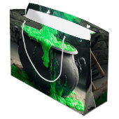 Bubbling Witch's Cauldron Halloween Groot Cadeauzakje (Achterkant Gekanteld)