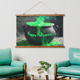 Bubbling Witch's Cauldron Halloween Hangend Wandkleed