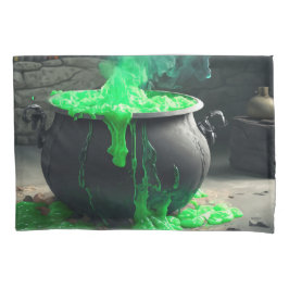 Bubbling Witch's Cauldron Halloween Kussensloop