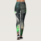 Bubbling Witch's Cauldron Halloween Leggings (Achterkant)