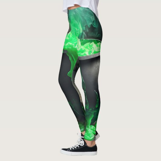 Bubbling Witch's Cauldron Halloween Leggings (Links)