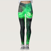 Bubbling Witch's Cauldron Halloween Leggings (Voorkant)