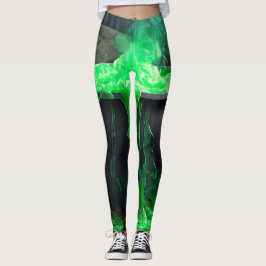 Bubbling Witch's Cauldron Halloween Leggings