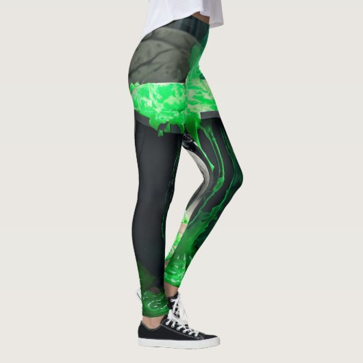 Bubbling Witch's Cauldron Halloween Leggings (Rechts)