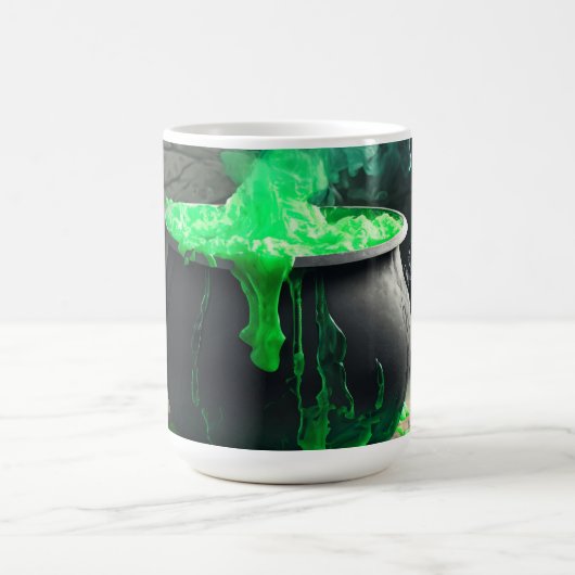 Bubbling Witch's Cauldron Halloween Magische Mok (Midden)