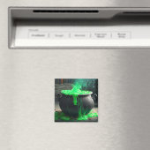 Bubbling Witch's Cauldron Halloween Magneet (Insitu (Vaatwasser))