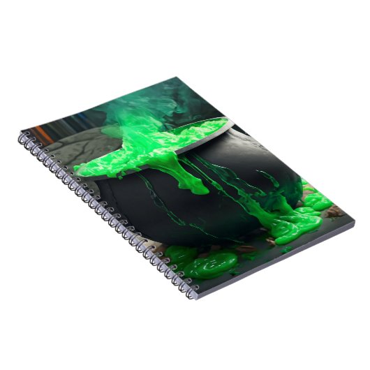 Bubbling Witch's Cauldron Halloween Notitieboek (Rechterzijde)