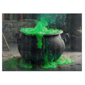 Bubbling Witch's Cauldron Halloween Snijplank (Voorkant)