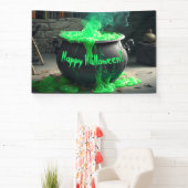 Bubbling Witch's Cauldron Halloween Spandoek (Insitu)