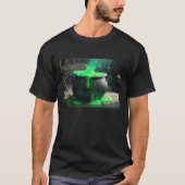 Bubbling Witch's Cauldron Halloween T-shirt (Voorkant)