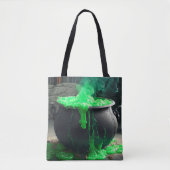 Bubbling Witch's Cauldron Halloween Tote Bag (Voorkant)